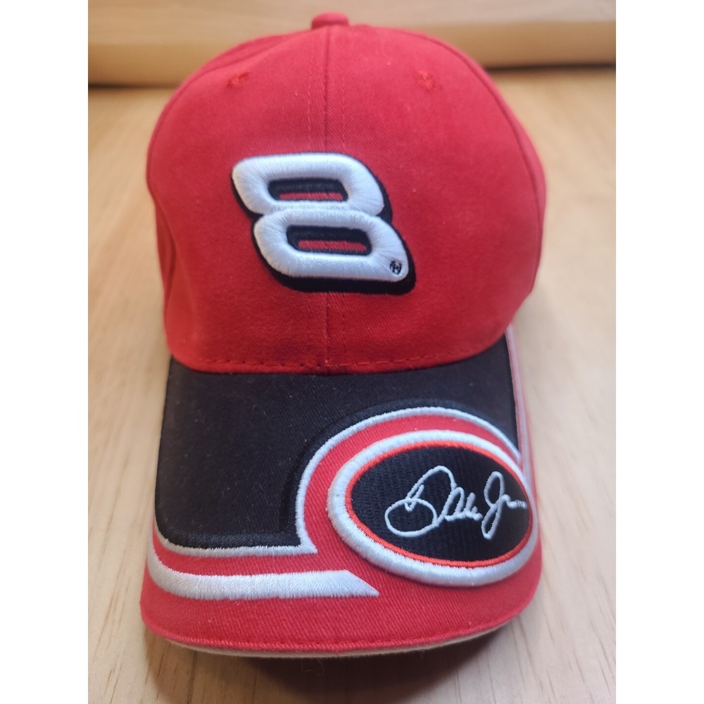 Dale Jr‎ Red Adjustable #8 YOUTH Baseball Cap Hat